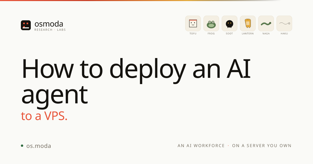 How to Deploy an AI Agent on a VPS | osModa