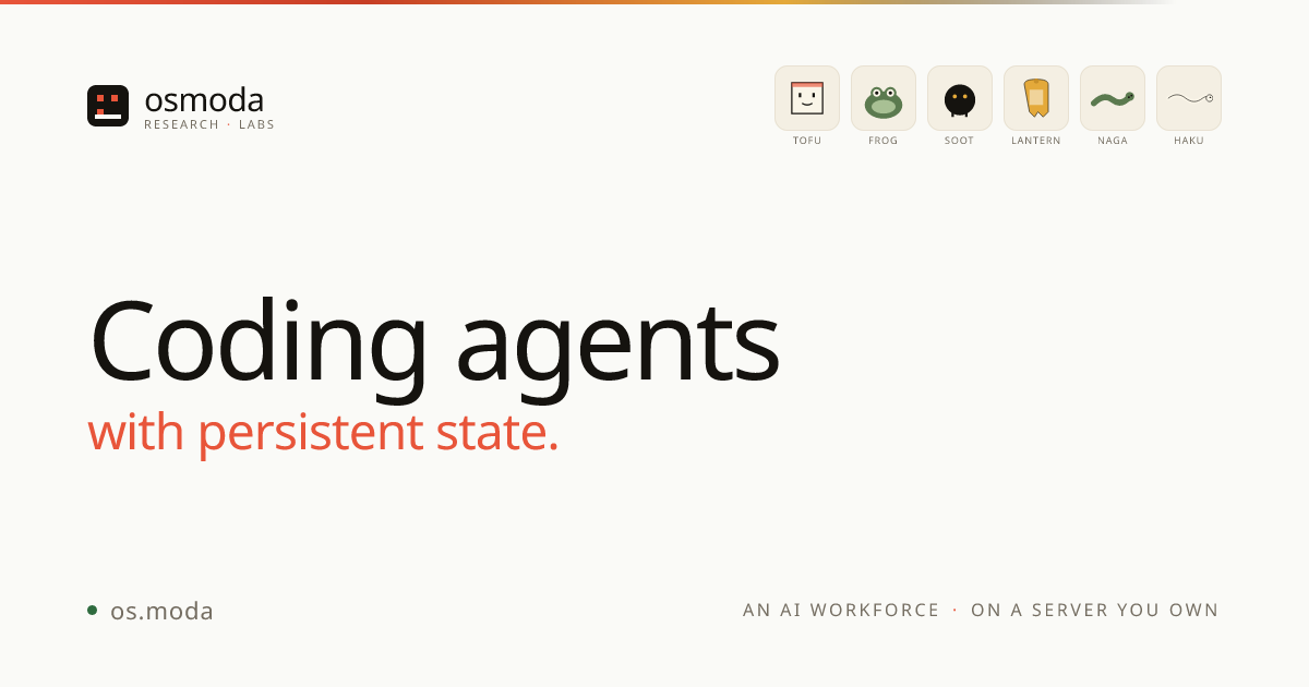 Coding Agent Hosting — Persistent AI Dev Servers | osModa